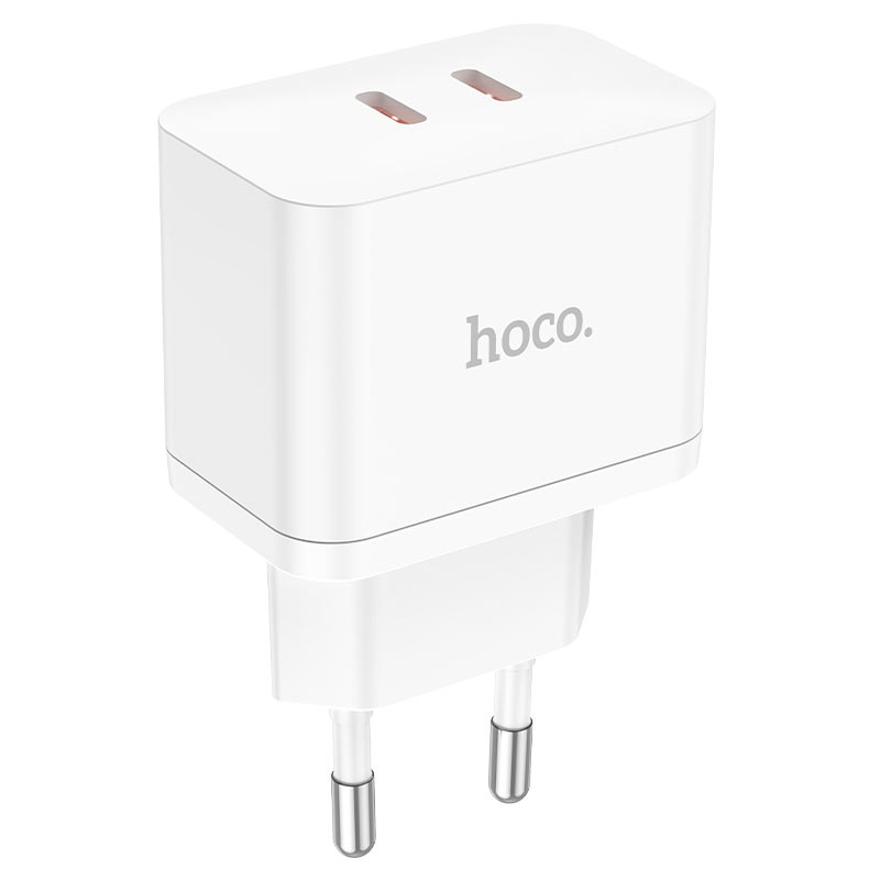 

Сетевое зарядное устройство Hoco N29 Triumph 35Вт, 2xUSB type-C, Quick Charge, PD, 3A, белый (213937), USB Type-C - USB Type-C, N29 Triumph