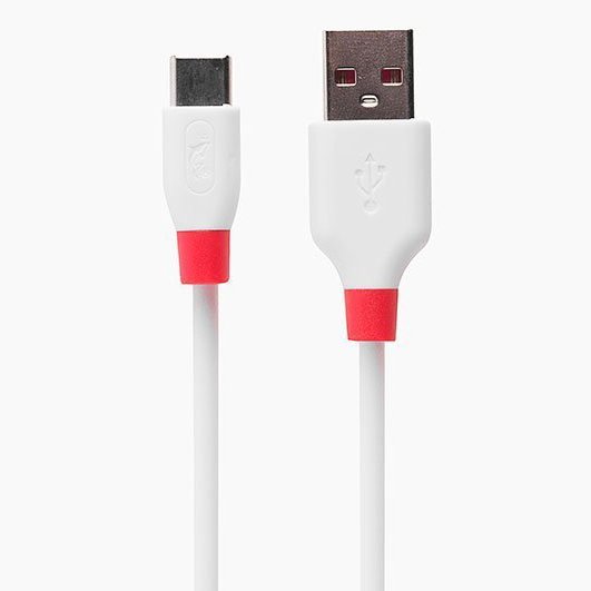 

Кабель USB 2.0(Am)-USB 2.0 Type-C(m), 2.4A 1 м, белый/красный SKYDOLPHIN S19T (105944), S19T