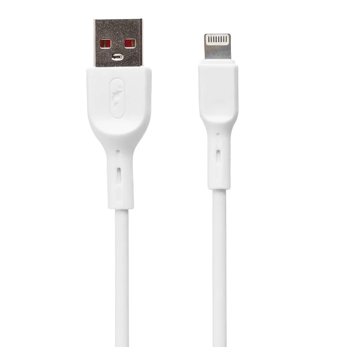 

Кабель USB-Lightning 8-pin(m), быстрая зарядка, 2.4A 1 м, белый SKYDOLPHIN S58L (105928), S58L