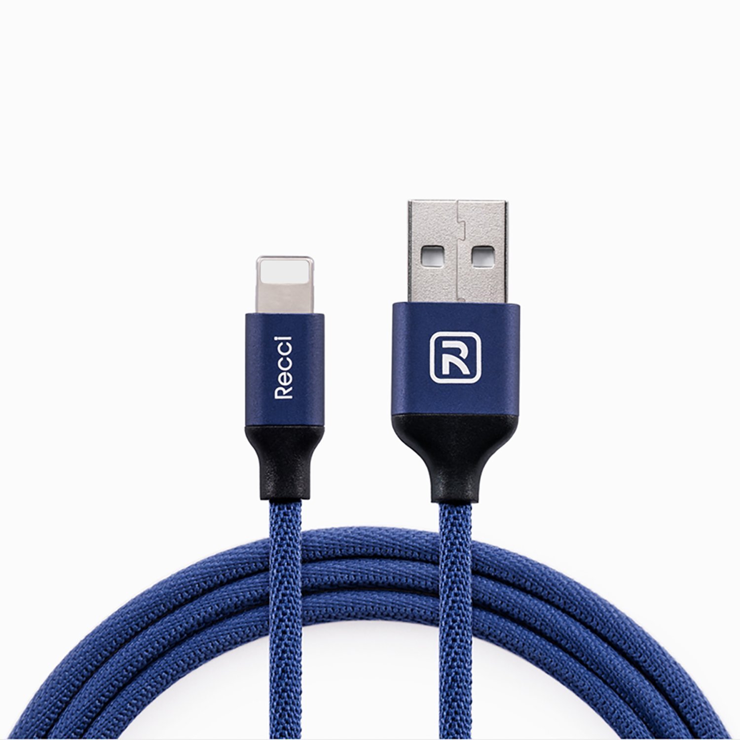 

Кабель USB 2.0(Am)-Lightning 8-pin(m), 1.5A 1 м, синий Recci RCL-M100 (116050), RCL-M100