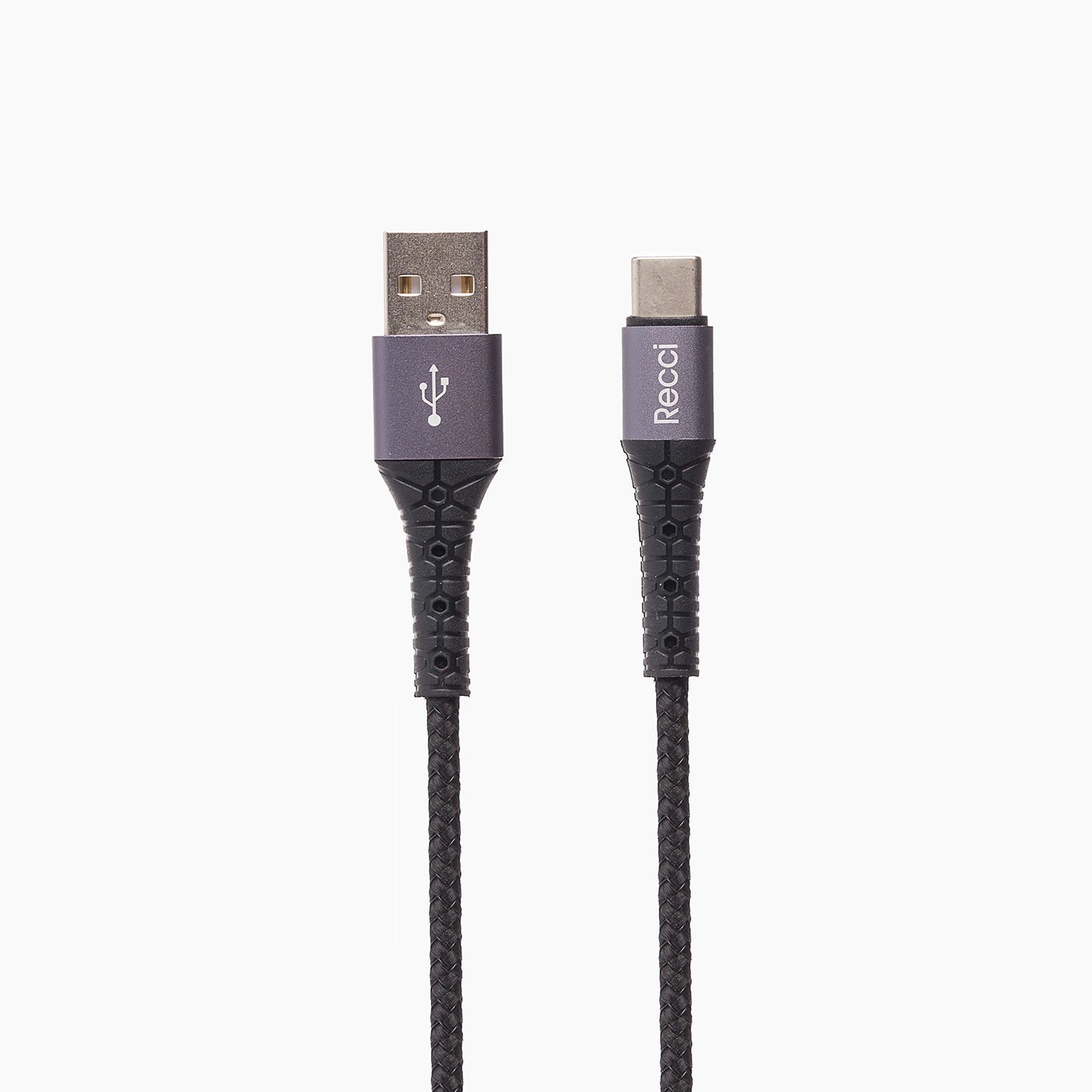 

Кабель USB 2.0(Am)-USB 2.0 Type-C(m), 3A 1 м, черный Recci RTC-N12C (116046), RTC-N12C