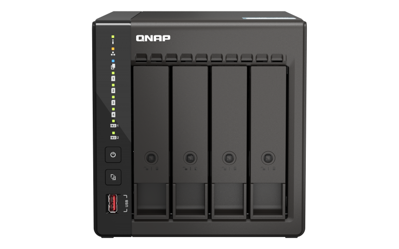 Сетевой накопитель (NAS) QNAP TS-453E-8G, слоты 4x2.5"/3.5" SATA3
