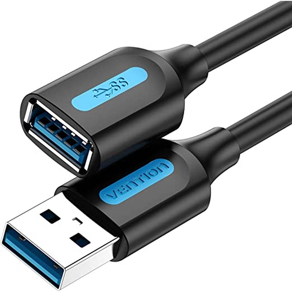 

Кабель-удлинитель USB 3.0(Am)-USB 3.0(Af) 2 м, черный Vention (CBHBH), 0