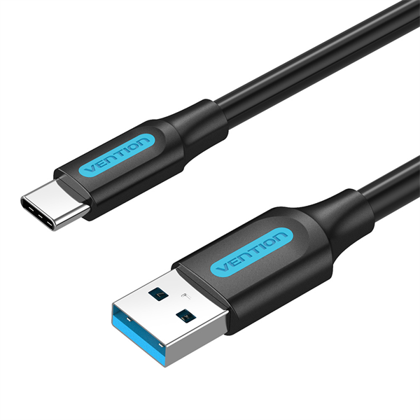 

Кабель USB-USB Type-C, экранированный, 3A 2 м, черный Vention (COZBH)