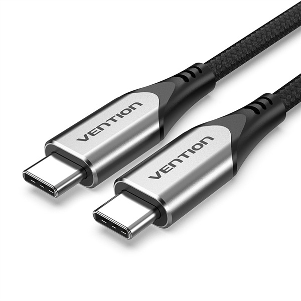 

Кабель USB Type-C-USB Type-C, экранированный, 3A 1.5 м, серый Vention (TAAHG)