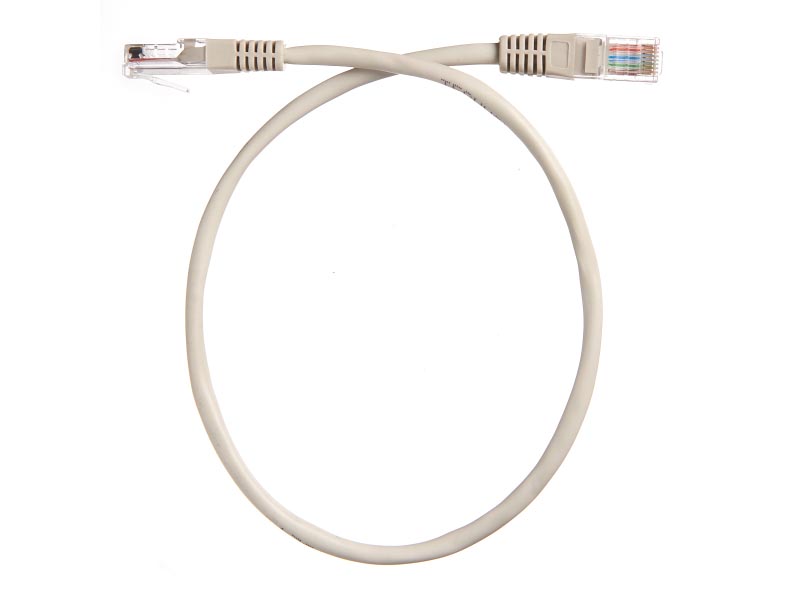 

Патч-корд UTP кат.5e, 0.5м, RJ45-RJ45, серый, LSZH, Netko (N.BC.UTP.5e-0.5m-2-lszh)