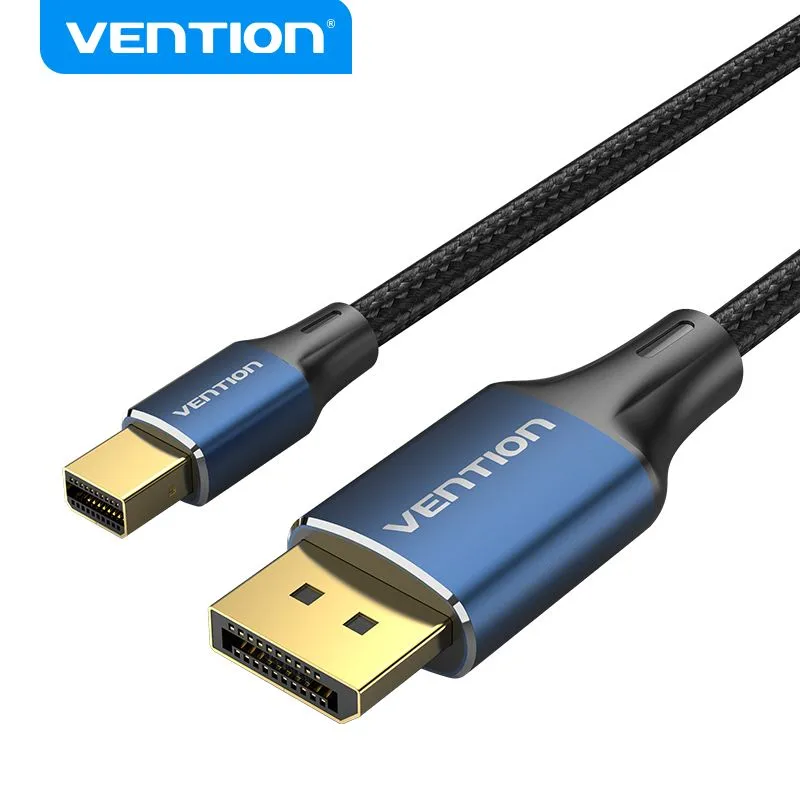 

Кабель DisplayPort(20M)-Mini DisplayPort(M) v1.4 4K, 8K, экранированный, 1.5 м, черный/синий Vention (HCFLG)
