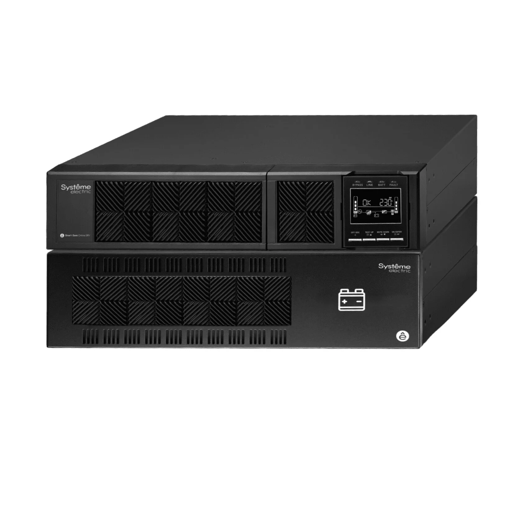 

ИБП Systeme Electric Smart-Save Online SRV SRVSE6KRTXLI5U, 6000 В·А, 5.4 кВт, клеммная колодка, розеток - 1, USB, черный (SRVSE6KRTXLI5U), SRVSE6KRTXLI5U