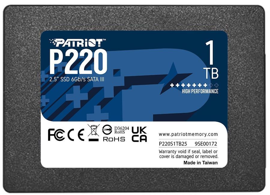 SSD Patriot P220 1Tb SATA3 (P220S1TB25)