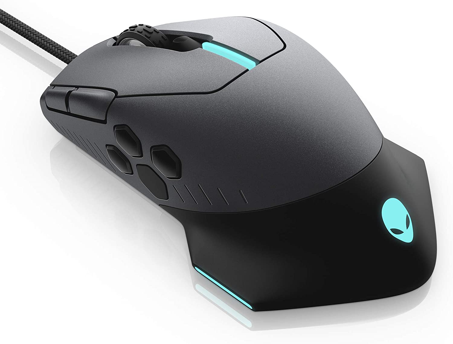 

Мышь беспроводная/проводная Dell AW610M Alienware, 16000dpi, оптическая светодиодная, USB, черный/серый (570-ABCS), AW610M Alienware