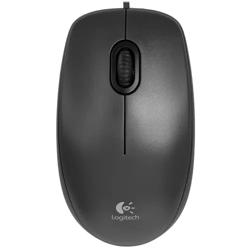 Мышь проводная Logitech M100, 1000dpi, оптическая светодиодная, USB, черный (910-006652)