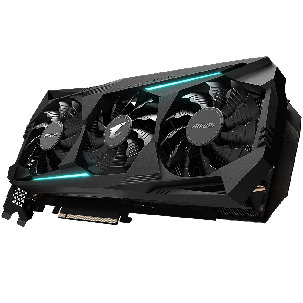 Видеокарта GIGABYTE AMD Radeon RX 5700XT Aorus, 8Gb GDDR6, 256bit, PCI-E, 3HDMI, 3DP, Retail (GV-R57XTAORUS-8GD V2) б/у, после ремонта, следы эксплуатации, без комплекта
