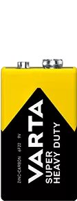 

Батарея Varta Super Heavy Duty, крона (6LR61/6LF22/1604A/6F22), 9 В, 1шт. (02022101411)