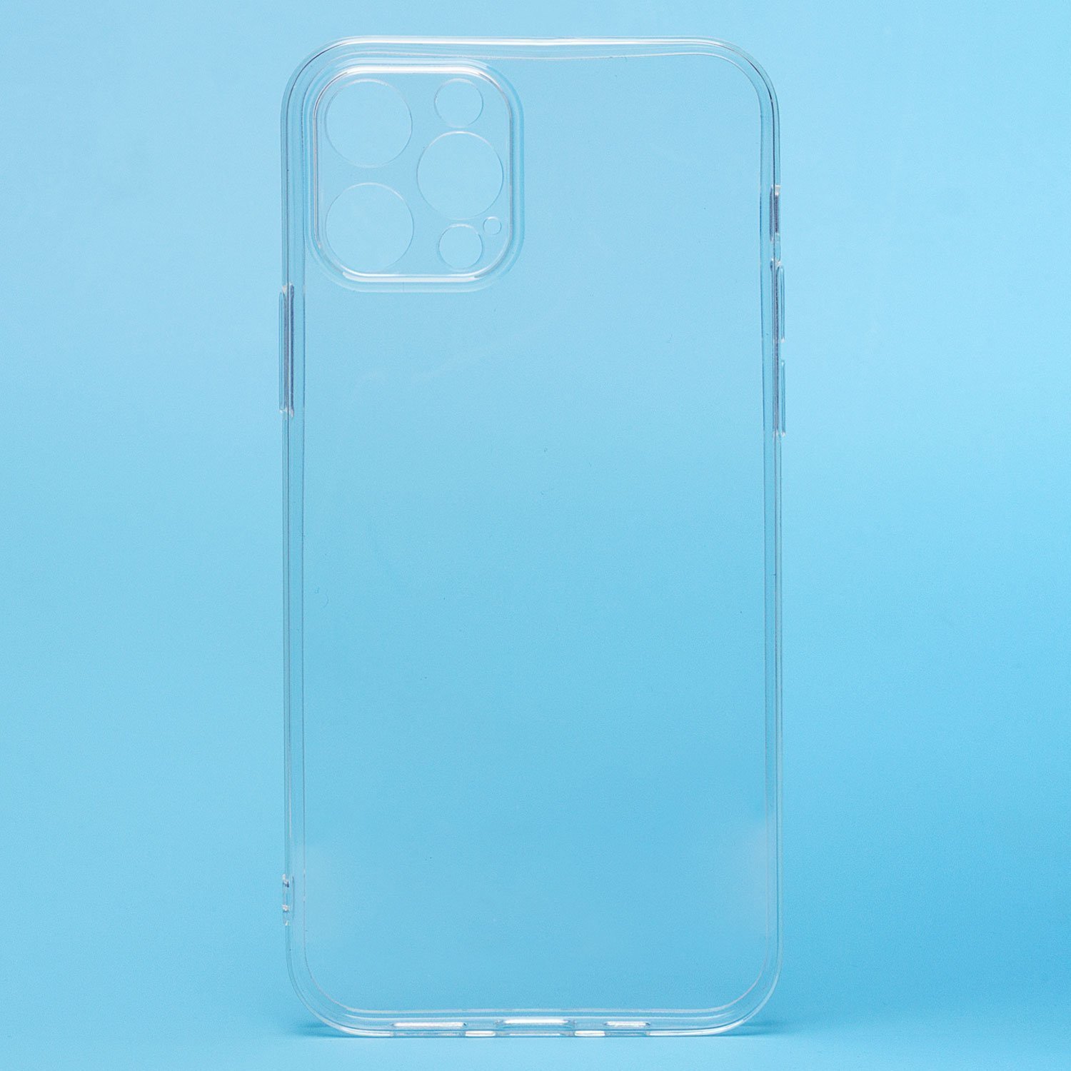 Чехол-накладка Clear Case для смартфона Apple iPhone 12 Pro Max, силикон/пластик, прозрачный (212632)