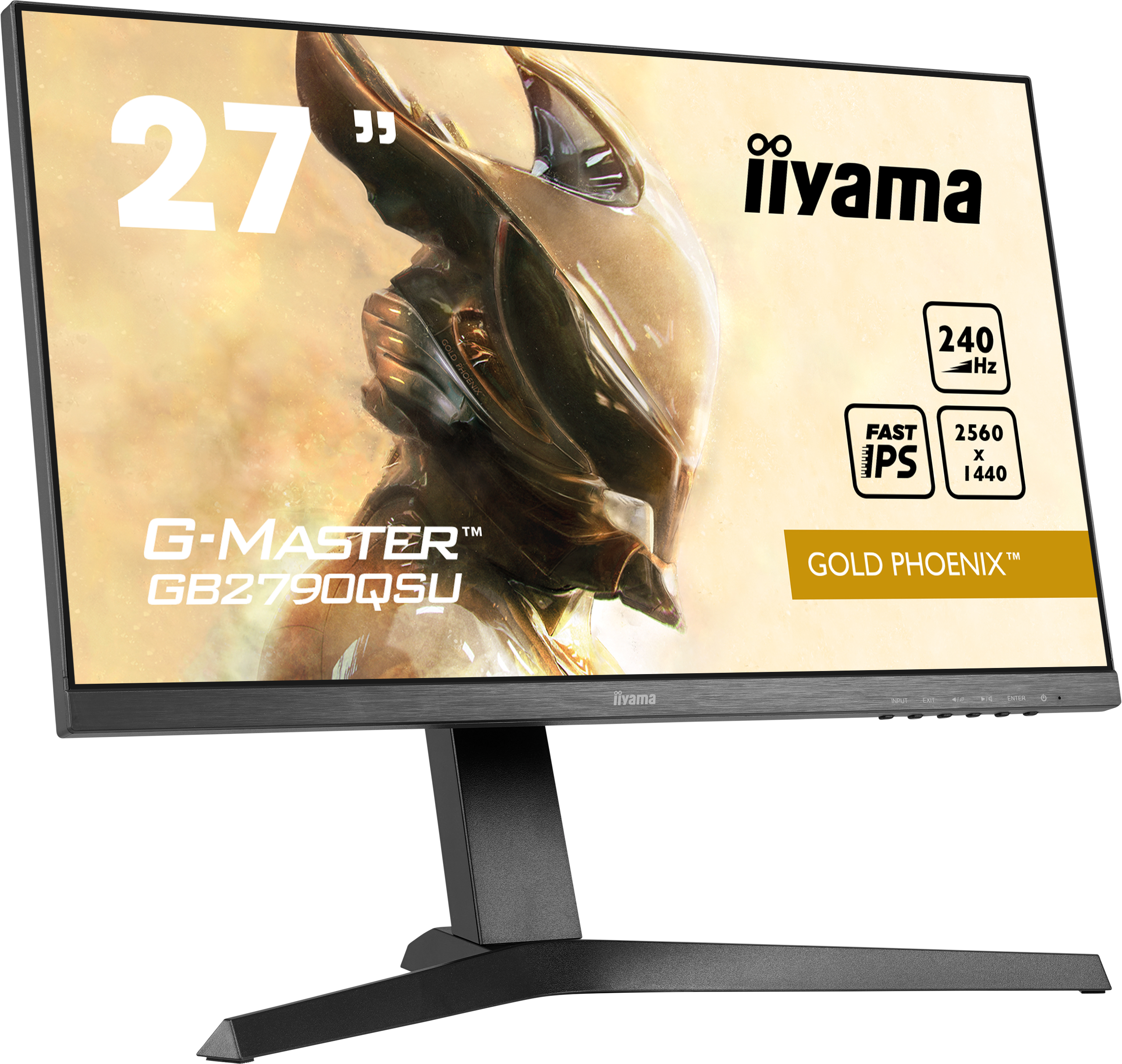 

Монитор 27" Iiyama GB2790QSU-B1 IPS, 2560x1440 (16:9), 400кд/м2, 240Hz, 1мс, 178°/178°, FreeSync Premium, HDMI, DisplayPort, USB-Hub, черный, GB2790QSU-B1