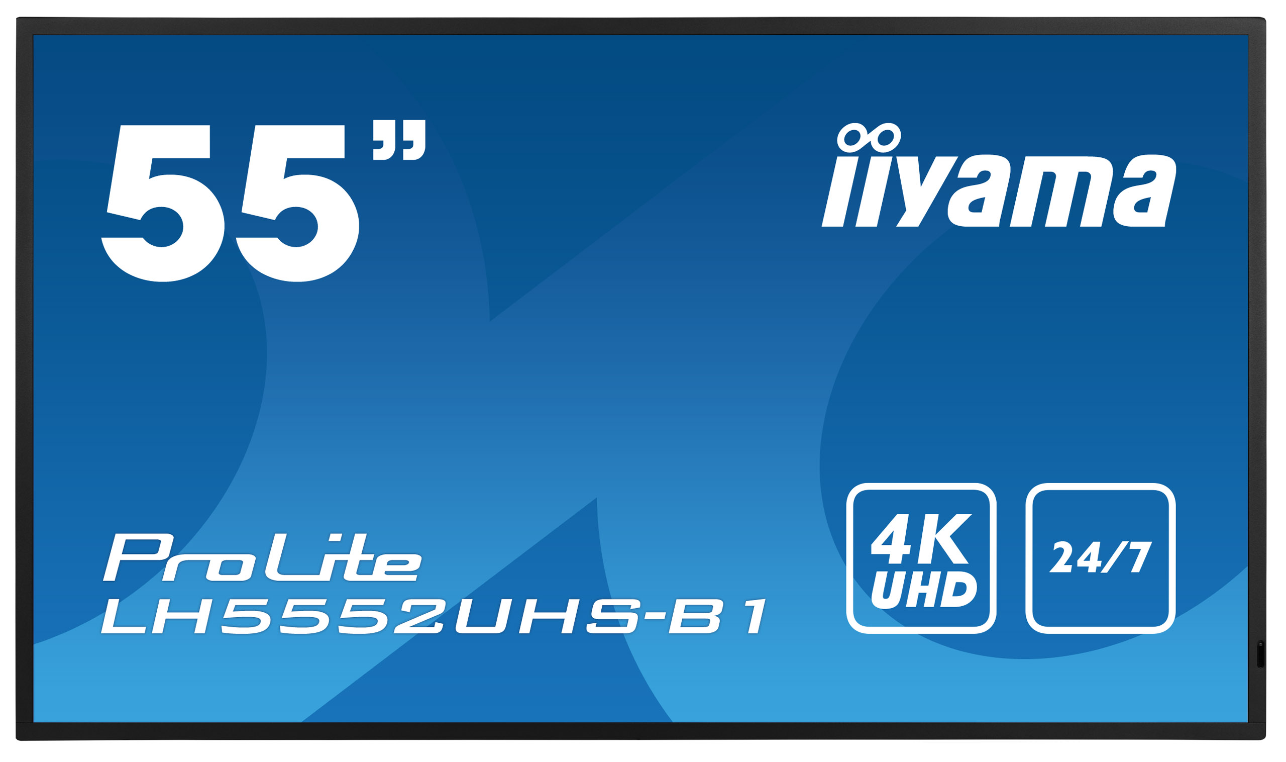 

Профессиональный дисплей 55" IIYAMA LH5552UHS-B1, VA, 4K, 3840x2160, 500кд/м2, 8 мс, Rj-45, HDMI, DVI, VGA, DisplayPort, USB, черный, LH5552UHS-B1