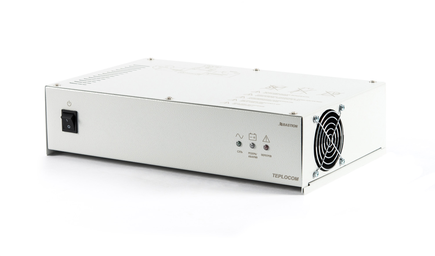 

ИБП БАСТИОН TEPLOCOM-600, 600 VA, 450 Вт, EURO, розеток - 1, белый (319) (без аккумуляторов), TEPLOCOM-600