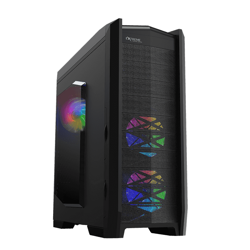 Корпус GameMax Dragon Knight, EATX, Full-Tower, 2xUSB 3.0, RGB подсветка, черный, без БП (Dragon Knight)