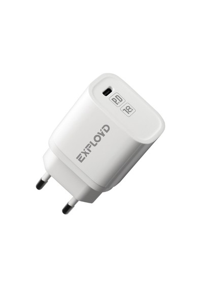 

Сетевое зарядное устройство Exployd Rash EX-Z-1126 18Вт, USB type-C, Quick Charge, PD, 3A, белый (EX-Z-1126), EX-Z-1126