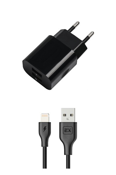 

Сетевое зарядное устройство Exployd Classic EX-Z-466 5Вт, 2xUSB, 2.1A, черный (EX-Z-466), Lightning 8pin, EX-Z-466