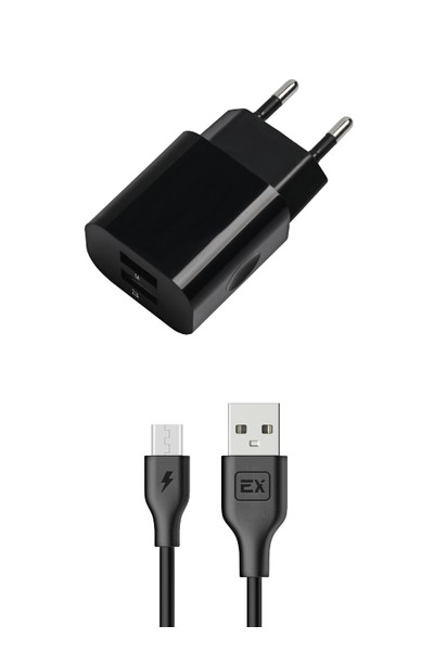 

Сетевое зарядное устройство Exployd Classic EX-Z-464 5Вт, 2xUSB, 3.1A, черный (EX-Z-464), micro USB, EX-Z-464