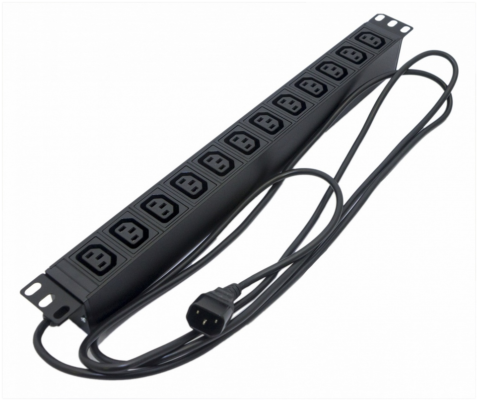 

Блок розеток (PDU) Hyperline SHE19-12IEC-2.5IEC, кол-во розеток:12 (12xC13), 10А, черный, кабель питания 2.5 м (SHE19-12IEC-2.5IEC), SHE19-12IEC-2.5IEC