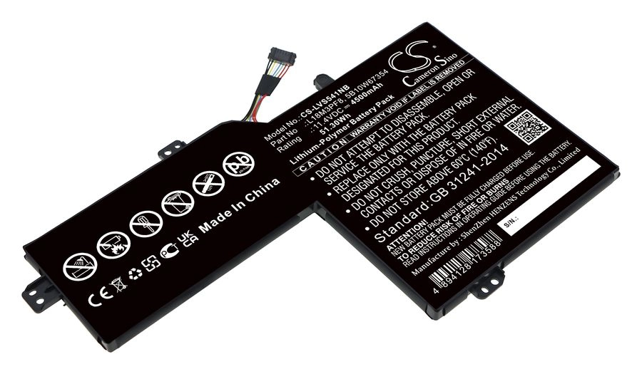 

Аккумуляторная батарея CameronSino CS-LVS541NB для Lenovo, 11.4 В, 4500mAh, черный, CS-LVS541NB