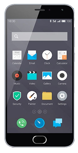 Смартфон Meizu M2 mini 5" 1280x720, IPS, MT6735, 2Gb RAM, 16Gb, 3G/LTE, WiFi, BT, 2xCam, 2-Sim, 2500mAh, Android 5.x, белый б/у, после ремонта (замена платы, аккумулятора), потертости, царапины по корпусу и на экране, полный комплект