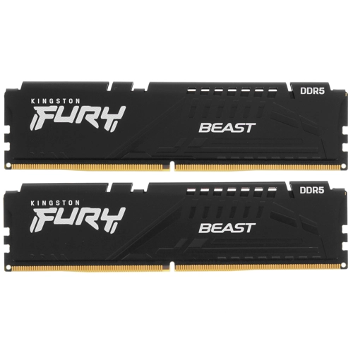 

Комплект памяти DDR5 DIMM 64Gb (2x32Gb), 6000MHz, CL40, 1.35 В, Kingston, FURY Beast Black (KF560C40BBK2-64) Retail, KF560C40BBK2-64