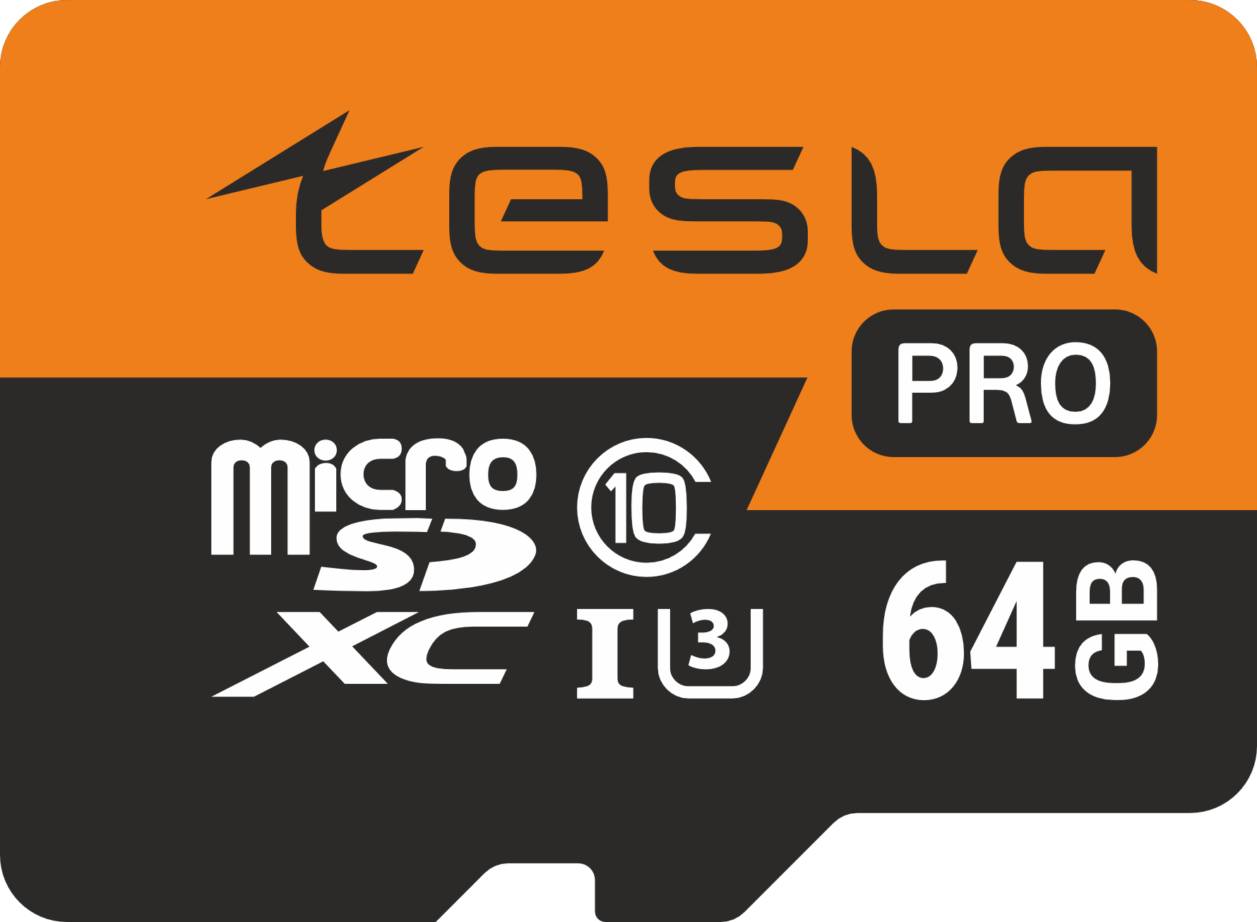 Карта памяти 64Gb microSDXC TESLA Pro Class 10 UHS-I U3 (TSLMSD64GU3)