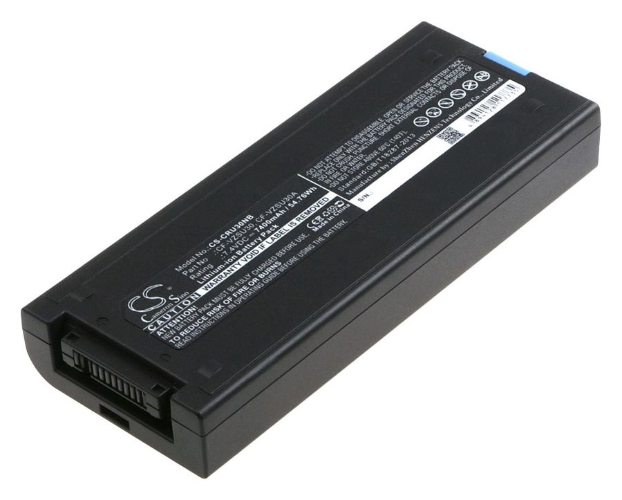 Аккумуляторная батарея CameronSino CS-CRU30NB для Panasonic, 7.4 В, 7400mAh, 54.8 Wh, черный