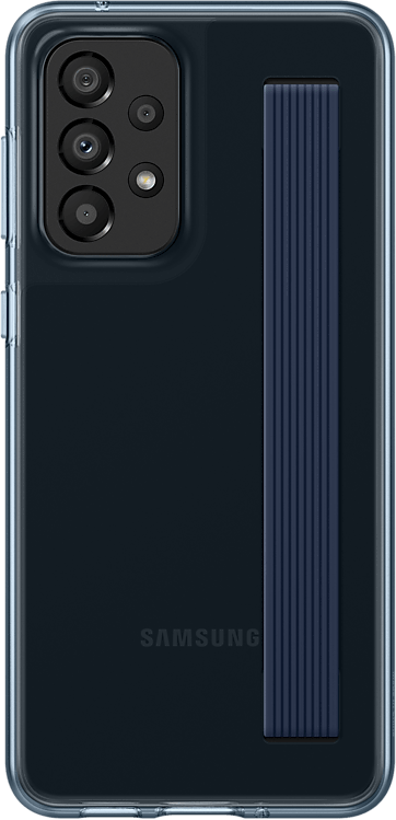 

Чехол-накладка Samsung Slim Strap для смартфона Samsung Galaxy A33, полиуретан, чёрный (EF-XA336CBEGRU)