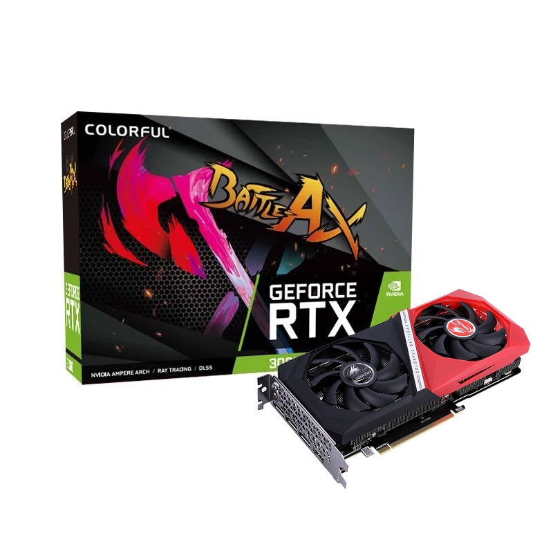 

Видеокарта Colorful NVIDIA GeForce RTX 3050 NB DUO V2-V, 8Gb DDR6, 128 бит, PCI-E, HDMI, 3DP, Retail (RTX 3050 NB DUO V2-V), NB DUO V2-V