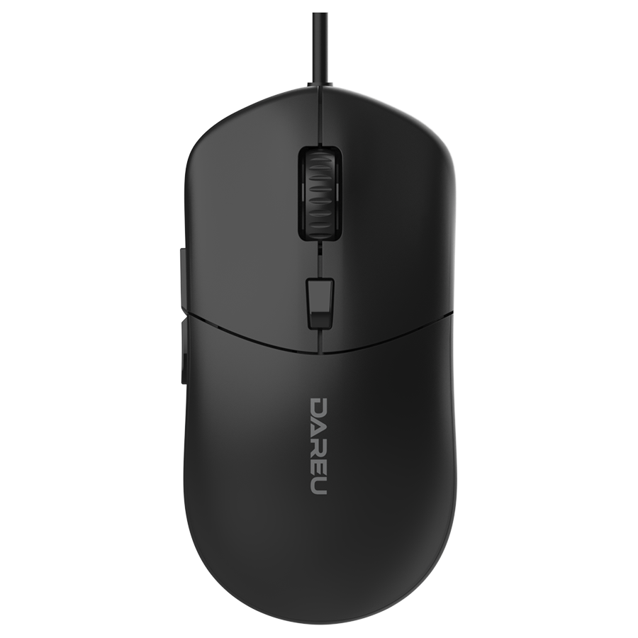 

Мышь проводная Dareu LM121, 6400dpi, оптическая светодиодная, USB, черный (LM121 Black), LM121