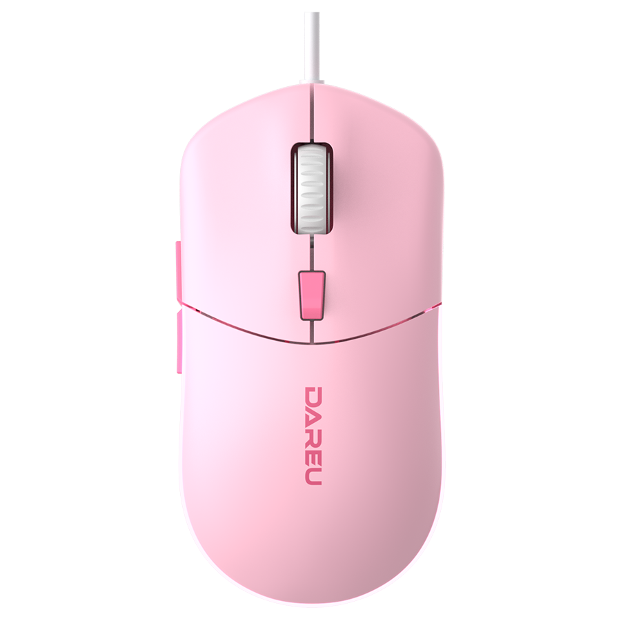 Мышь проводная Dareu LM121, 6400dpi, оптическая светодиодная, USB, розовый (LM121 Pink)