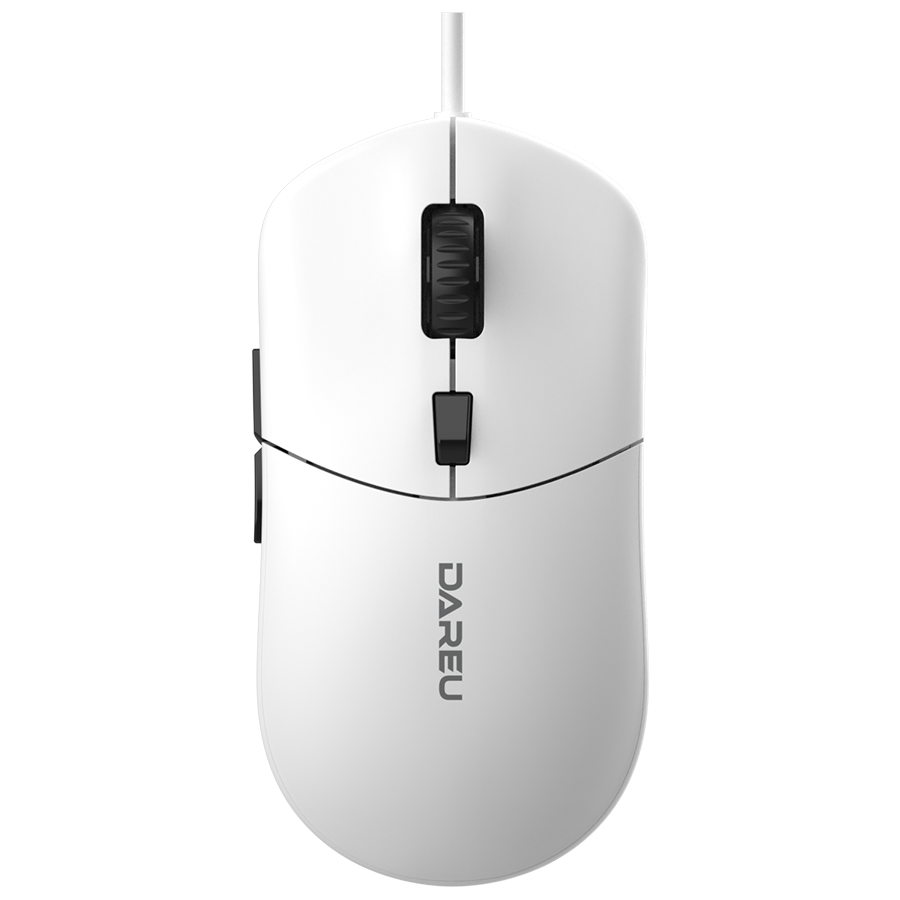 Мышь проводная Dareu LM121, 6400dpi, оптическая светодиодная, USB, белый (LM121 White)