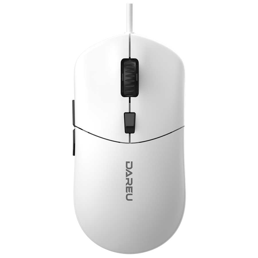 

Мышь проводная Dareu LM121, 6400dpi, оптическая светодиодная, USB, белый (LM121 White), LM121