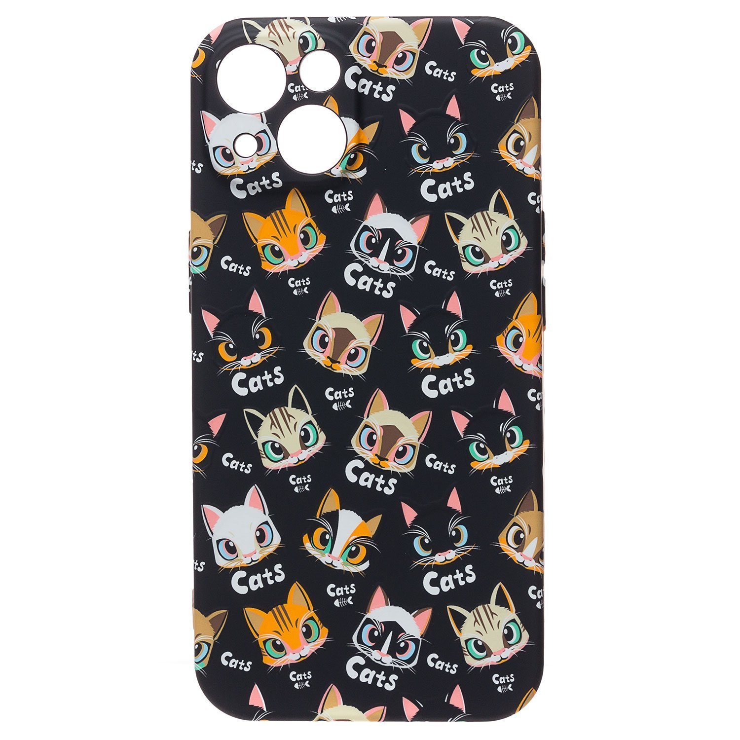 

Чехол-накладка Luxo Creative для смартфона Apple iPhone 14, силикон, черный (212078)