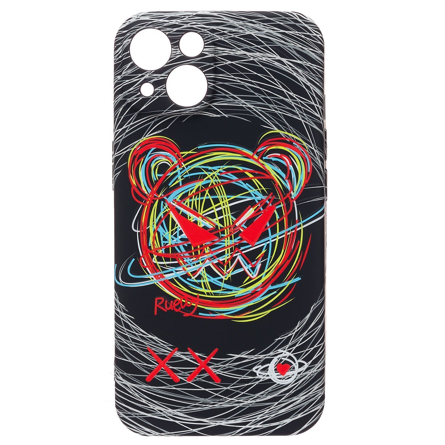 

Чехол-накладка Luxo Creative для смартфона Apple iPhone 14, силикон, разноцветный 103 (212087)
