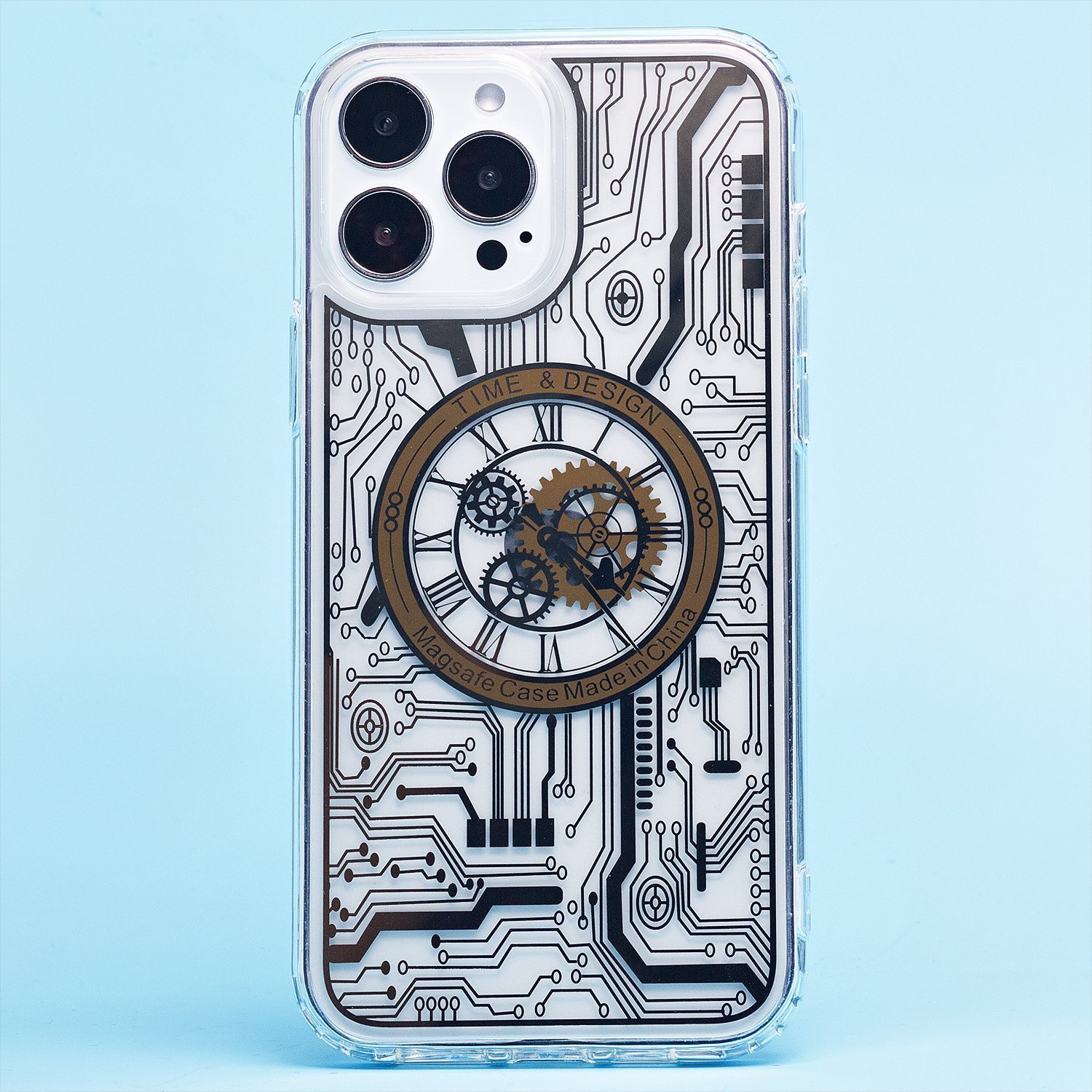 

Чехол-накладка SM014 SafeMag для смартфона Apple iPhone 13 Pro Max, силикон, золотистый (214855)