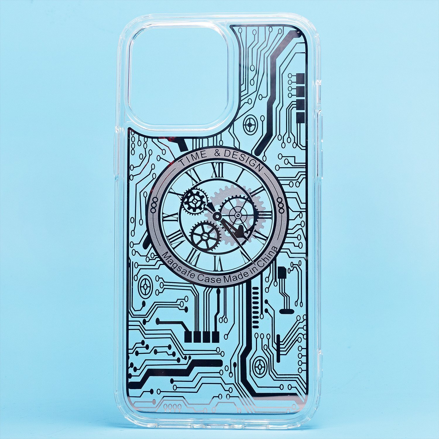 

Чехол-накладка SM014 SafeMag для смартфона Apple iPhone 14 Pro Max, силикон, серебристый (214861)