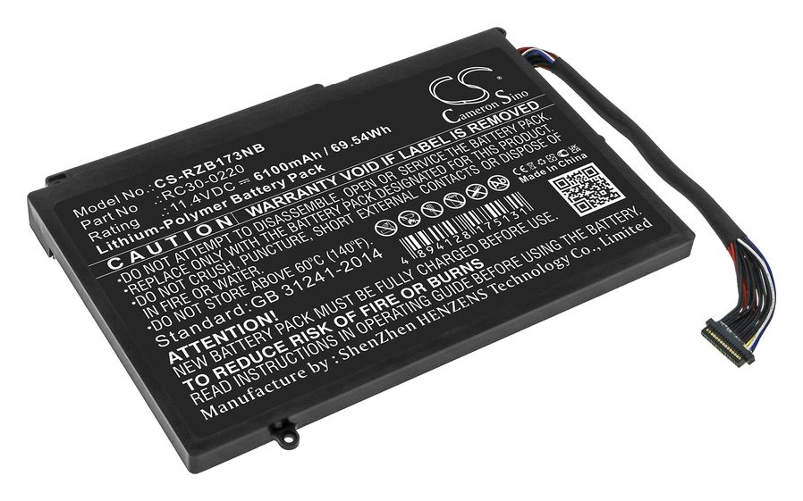 

Аккумуляторная батарея CameronSino CS-RZB173NB для Razer, 11.4 В, 6100mAh, черный, CS-RZB173NB