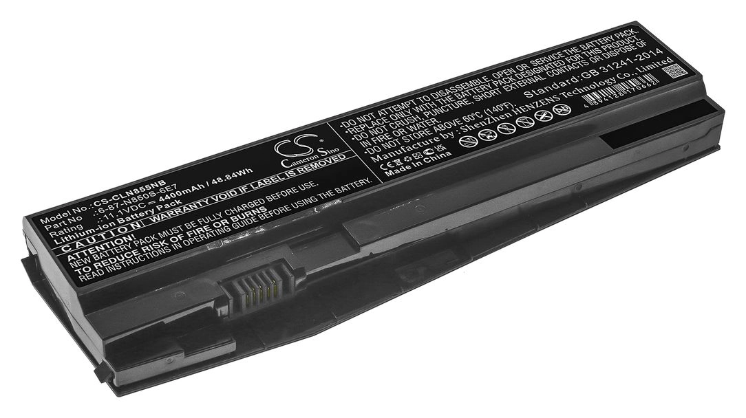 Аккумуляторная батарея CameronSino CS-CLN855NB для Wooking, 11.1 В, 4400mAh, черный