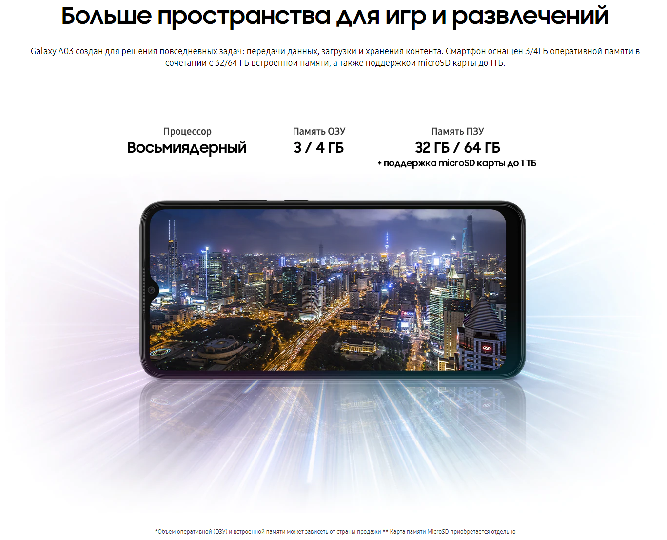 Смартфон Samsung Galaxy A03 4Gb/64Gb Android черный, 1120295 купить в  Томске в интернет-магазине e2e4