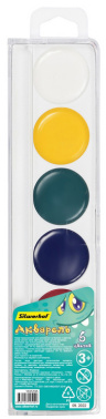 Краски акварельные 1 шт./6 цветов, пенал, картонная коробка, Silwerhof Монстрики 6цв. без кисти (1835795)