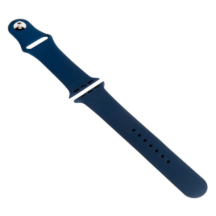 

Ремешок для Apple Watch, 38-40 мм, силиконовый, синий (709811), 0