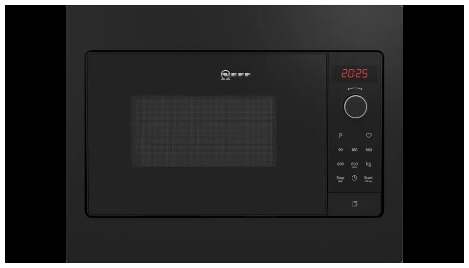 

Микроволновая печь встраиваемая NEFF HLAWG25S3 20 л, 800 Вт, черный (HLAWG25S3), HLAWG25S3