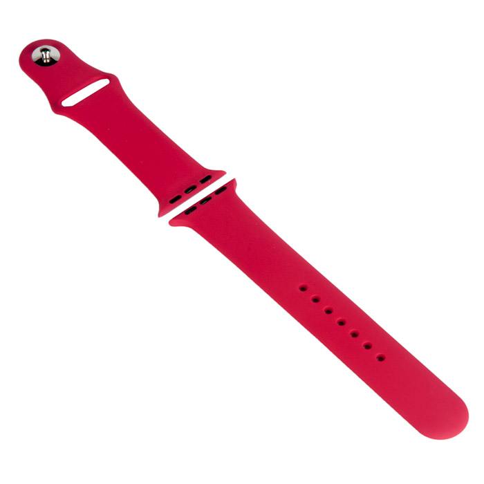 

Ремешок для Apple Watch, Watch 2, Watch 3 38мм, Watch 4 40мм, силиконовый, красный (709812), 0