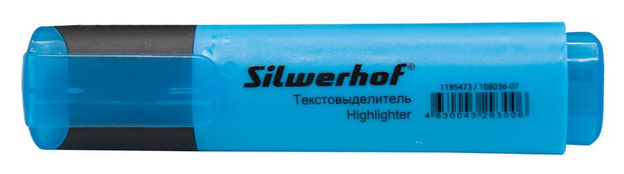 

Маркер выделитель текста Silwerhof, голубой (1195473), 1-5мм, скошенный