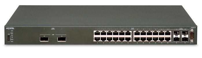 

Коммутатор Avaya ERS 4526T, управляемый, кол-во портов: 24x100 Мбит/с, кол-во SFP/uplink: combo RJ-45/SFP 2x1 Гбит/с, установка в стойку (AL4500B03-E6), ERS 4526T